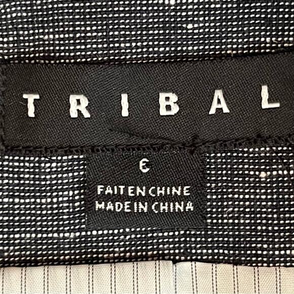 Tribal Navy Linen Blend Career Academia Prep Jacket Blazer NWOT Size 6 - Picture 9 of 12